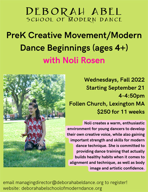 PreK Creative Movement/Modern Dance Beginnings with Noli Rosen A drawing by a pre-k student of two hearts and a hand