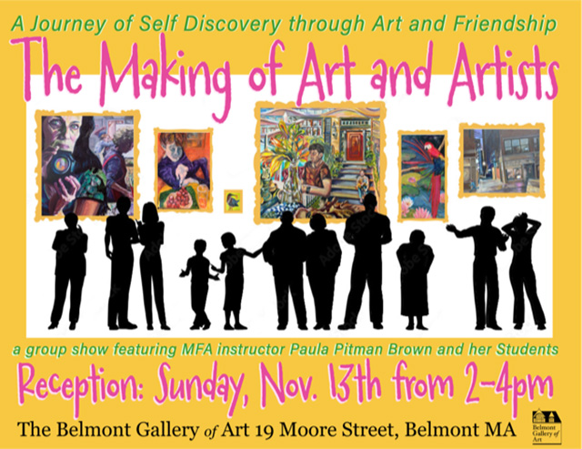BDS Beyond Gallery 11.10.22 A drawing by a pre-k student of two hearts and a hand