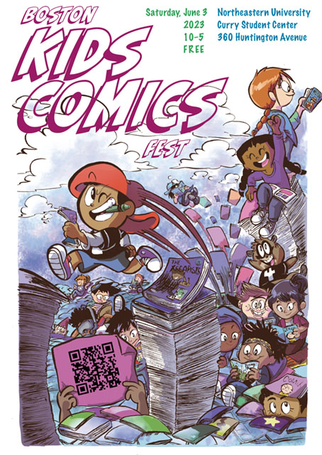 BDS Comics Fest 06.02.23Scoop B is for Belonging at Belmont Day logo art