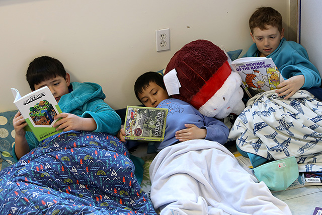 BDS Second Readathon 5 03.20.24Scoop B is for Belonging at Belmont Day logo art