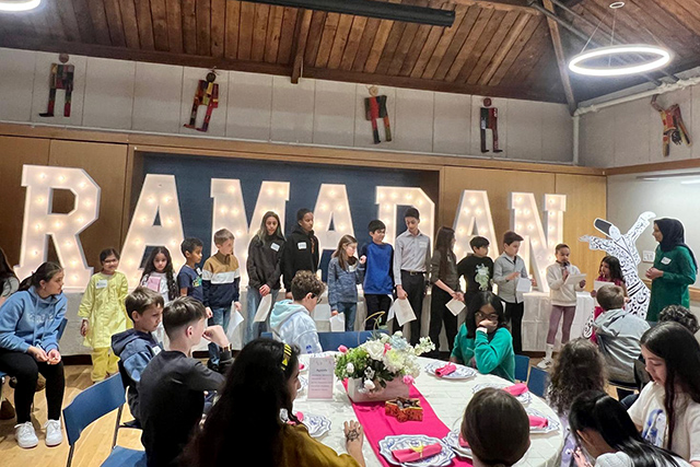 BDS Ramadan Iftar 03.21.25Scoop B is for Belonging at Belmont Day logo art